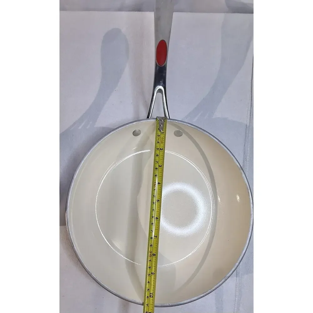 Tramontina Deluxe Ceramic Nonstick 1O In Fry Pan 1.5 Qt Sauce Pot SET Made Italy